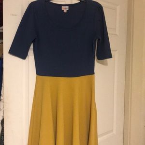 Lula roe color block dress